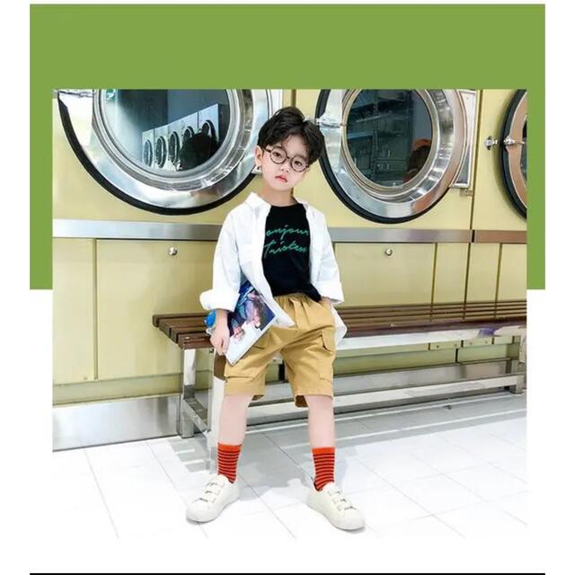 ENDO SOCKS 縞々模様のカラフルデザインの可愛い子供の靴下 キッズ/ベビー/マタニティのこども用ファッション小物(靴下/タイツ)の商品写真