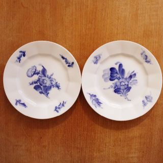 ロイヤルコペンハーゲン(ROYAL COPENHAGEN)の2枚 ロイヤルコペンハーゲン ブルーフラワー アンギュラー プレート(食器)