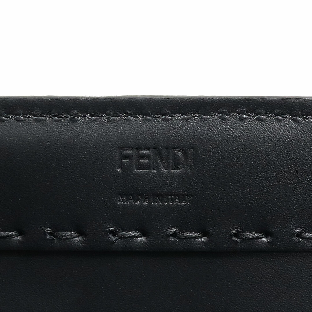 フェンディ 2way トートバッグ ハンドバッグ ショッピングバッグ カーフスキン レザー NERO ブラック 黒 7VA481 FENDI（未使用　展示品）