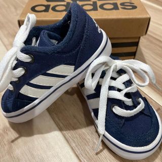 アディダス(adidas)のベビーシューズ　アディダス　adidas ネイビー　新品同様品　12cm(スニーカー)