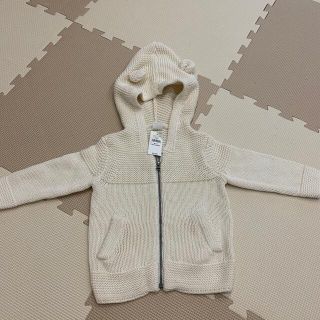 ベビーギャップ(babyGAP)のベビーgap　くま耳　ニットパーカー(カーディガン)