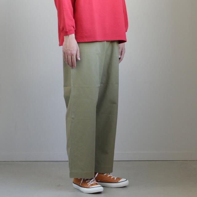 AURALEE WASHED FINX LIGHT CHINO WIDE パンツ