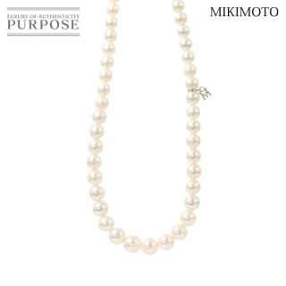 ミキモト MIKIMOTO アコヤ真珠 5.5-8.5mm ネックレス 40cm SV シルバー