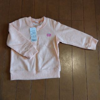 ニシマツヤ(西松屋)の【新品】トレーナー　90　オレンジ(Tシャツ/カットソー)