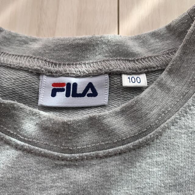 FILA(フィラ)のFILA トレーナーワンピース キッズ/ベビー/マタニティのキッズ服女の子用(90cm~)(ワンピース)の商品写真