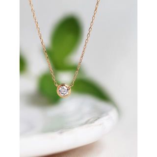 アーカー(AHKAH)のオレフィーチェ 18K 0.15ct ネオメゾネックレス ダイヤモンド(ネックレス)