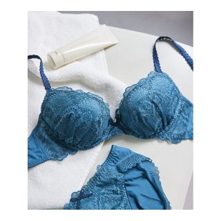 ウンナナクール(une nana cool)の【ダークグリーン】Parasol lace 3/4カップブラジャー(その他)