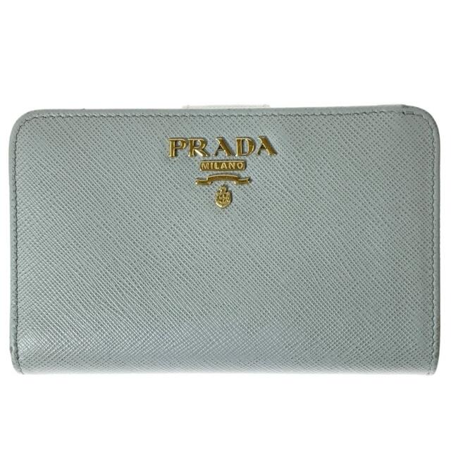 PRADA(プラダ)の▽▽PRADA プラダ 二つ折り財布　レディース 1ML225 グレー レディースのファッション小物(財布)の商品写真