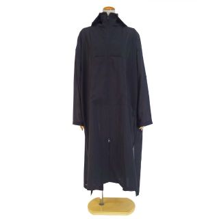 ワイズ(Y's)の【未使用品】ワイズ Y's composition see attached label Pe/ STRONG TWISTED CLOTH ANORAK COAT コート ブラック サイズ2 レディース YD-C02-902-2 スプリングコート フードコート　薄手 シフォンコート 春夏 ロング丈 ヨウジヤマモト 2021SS(スプリングコート)