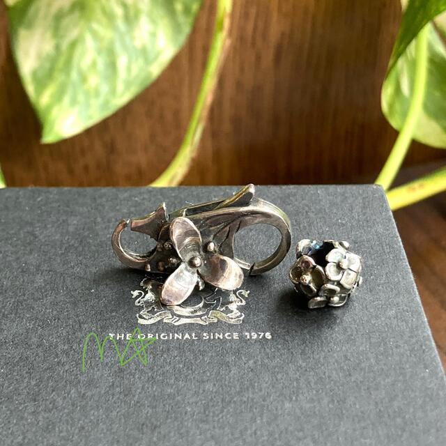 チャーム トロールビーズ ロックとビーズ お花セット trollbeads