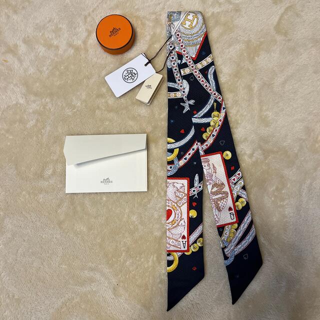HERMES - エルメスツイリー 限定品 新品 トランプ柄 ライン HERMES - エルメスツイリー 限定品 新品 トランプ柄 ライン