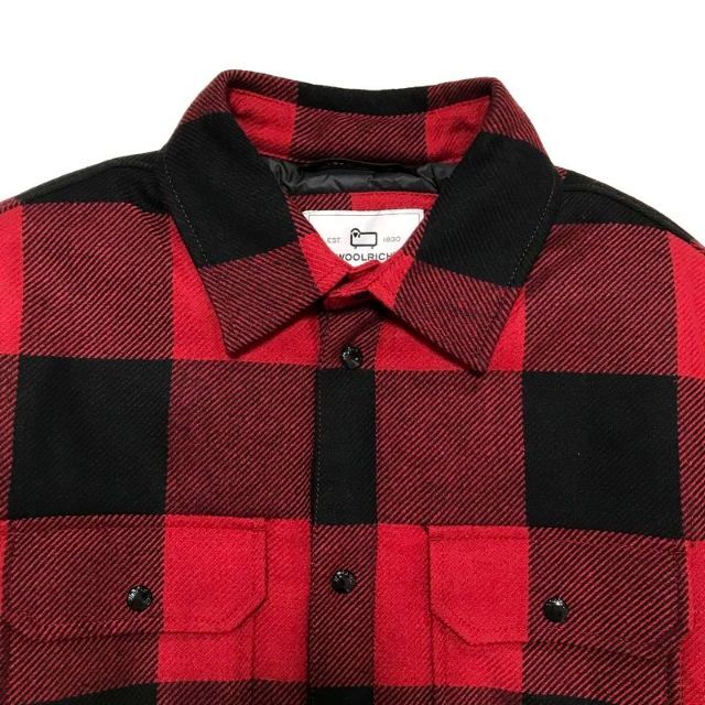 21AW WOOLRICH バッファローチェック オーバーシャツ インナーダウン