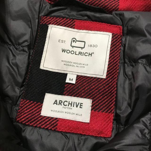 21AW WOOLRICH バッファローチェック オーバーシャツ インナーダウン