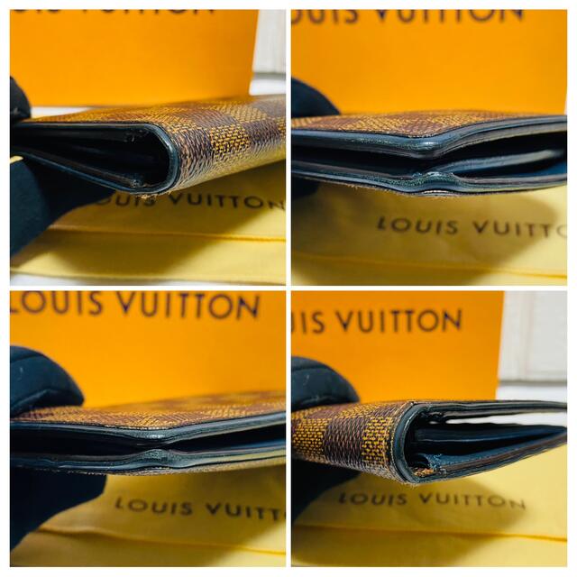 LOUIS VUITTON - ルイヴィトン ポルトフォイユ ブラザ ダミエ エベヌ
