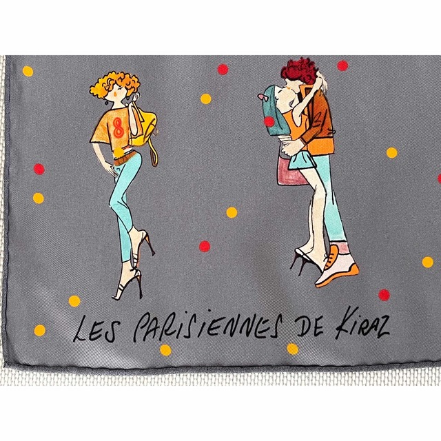 Hermes(エルメス)のHERMES 〝LES PARISIENNES“ カレ70女の子柄シルクスカーフ レディースのファッション小物(バンダナ/スカーフ)の商品写真