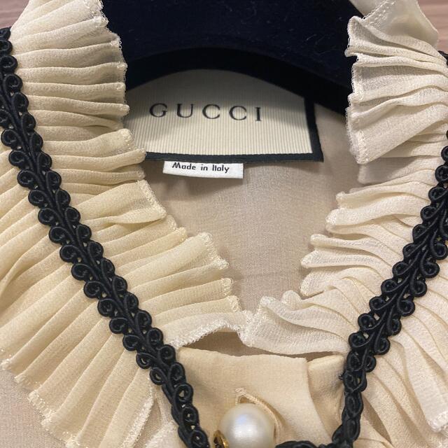 Gucci(グッチ)の美品‼️GUCCIシャツ レディースのトップス(シャツ/ブラウス(長袖/七分))の商品写真