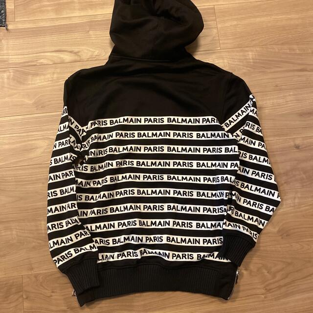 本物 美品 バルマンオム アニマルレオーパード 切替 ZIP UP パーカー S