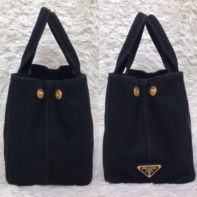 新入荷 PRADA プラダ カナパ ストライプ 2WAY ハンドバッグ KK301