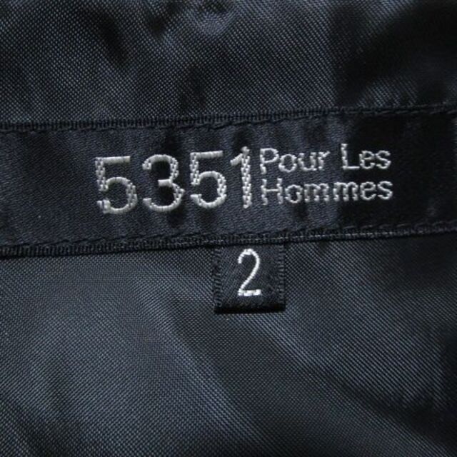 5351 POUR LES HOMMES(ゴーサンゴーイチプールオム)の5351　POUR LES HOMMES　プールオム　レザージャケット☆牛革 メンズのジャケット/アウター(テーラードジャケット)の商品写真