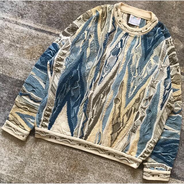 COOGI - 最高のカラー配色 芸術 COOGI クージー 3D コットン ニット