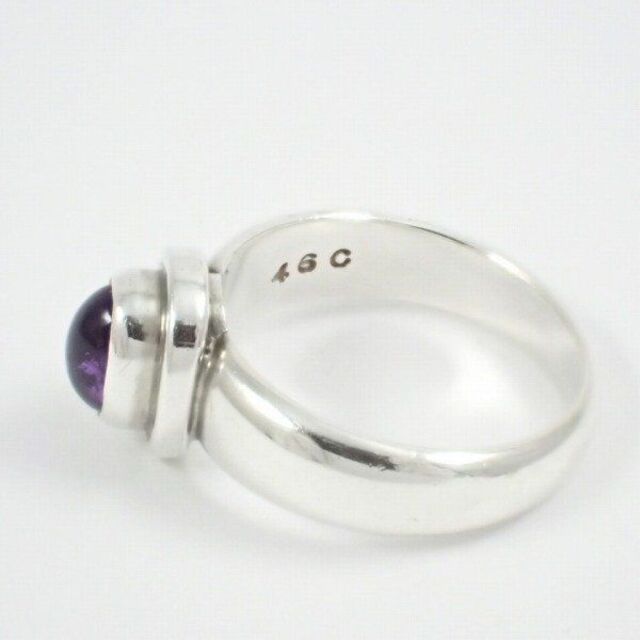 シルバー925アメジストサイズGEORG JENSEN ジョージジェンセン 46C