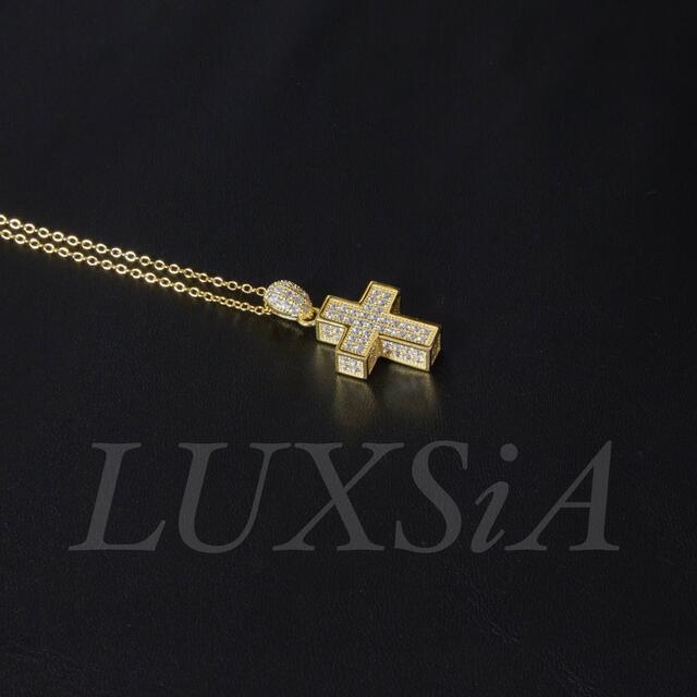 22K GOLD plating ネックレス 十字架 メンズ レディース