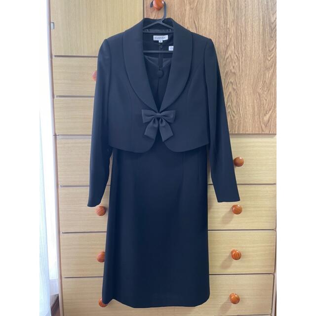 ブラックフォーマル　喪服　３点セット レディースのフォーマル/ドレス(礼服/喪服)の商品写真