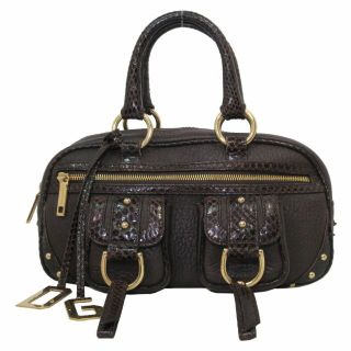 ドルチェアンドガッバーナ(DOLCE&GABBANA)の【中古】ドルチェ＆ガッバーナ ハンドバッグ パイソン調レザー(ハンドバッグ)