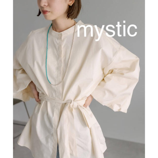 【mystic】バックシャンバルーンシャツ