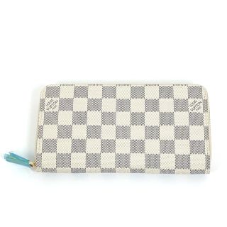 ルイヴィトン(LOUIS VUITTON)のルイヴィトン LOUIS VUITTON ジッピーウォレット 旧型 N60015 ダミエアズール ラウンドファスナー 長財布 ダミエアズールキャンバス ホワイト 未使用(財布)