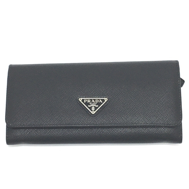 限定タイムセール PRADA プラダ 折り財布 サフィアーノレザー