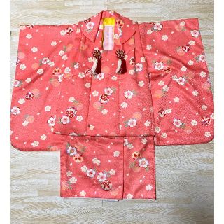 七五三　3歳　着物　セット(和服/着物)