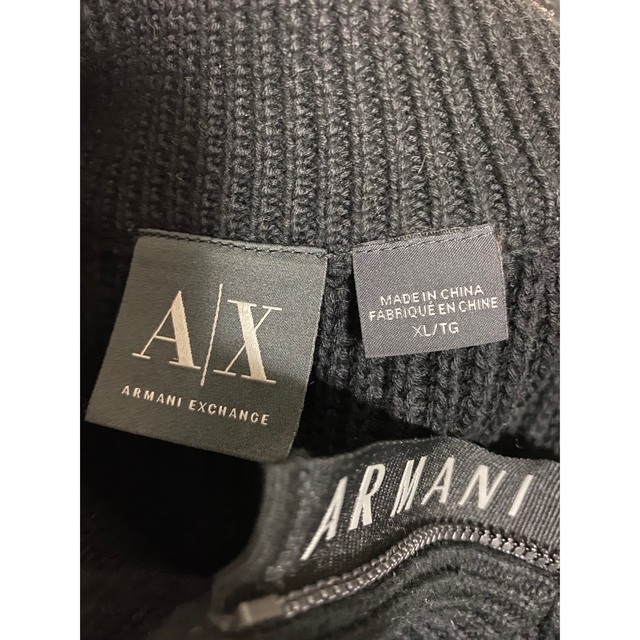 Armani Exchange ジッププルオーバーニット　XL