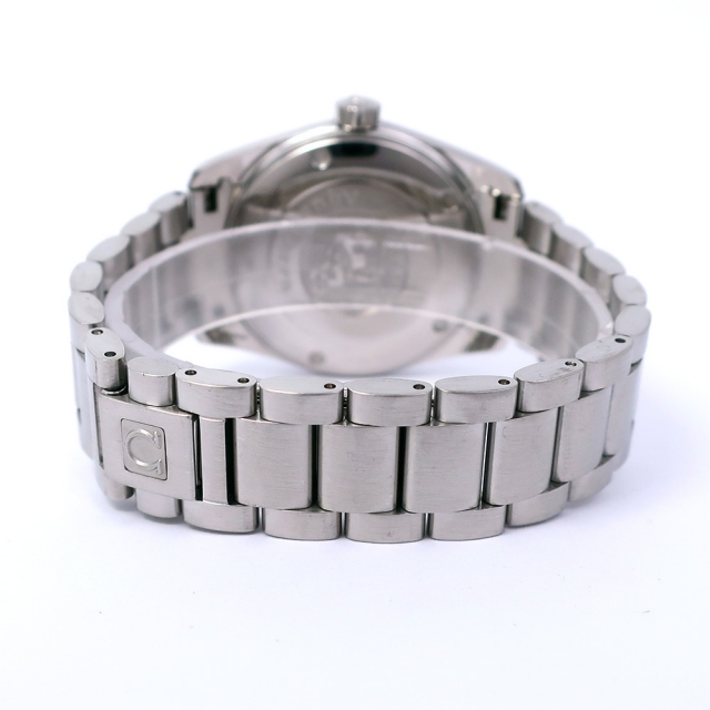 【OMEGA】オメガ シーマスター アクアテラ 2518.80 ステンレススチール クオーツ アナログ表示 メンズ ネイビー文字盤 腕時計