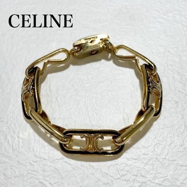 美品✨CELINE セリーヌ トリオンフ ヴィンテージ チェーンブレスレット