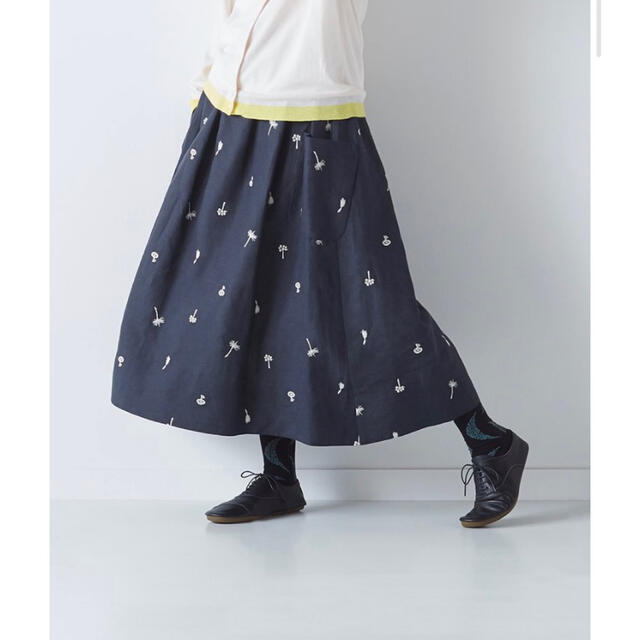 アトリエナルセ　nohara patch pocket skirtロングスカート