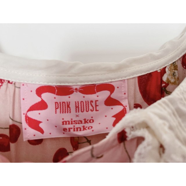 PINK HOUSE(ピンクハウス)のピンクハウス cat cherry drop ミディ丈ワンピース レディースのワンピース(ロングワンピース/マキシワンピース)の商品写真