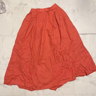 グレイル(GRL)の　秋色　オレンジ　ロングスカート　オフィスカジュアル　リエディ(ロングスカート)