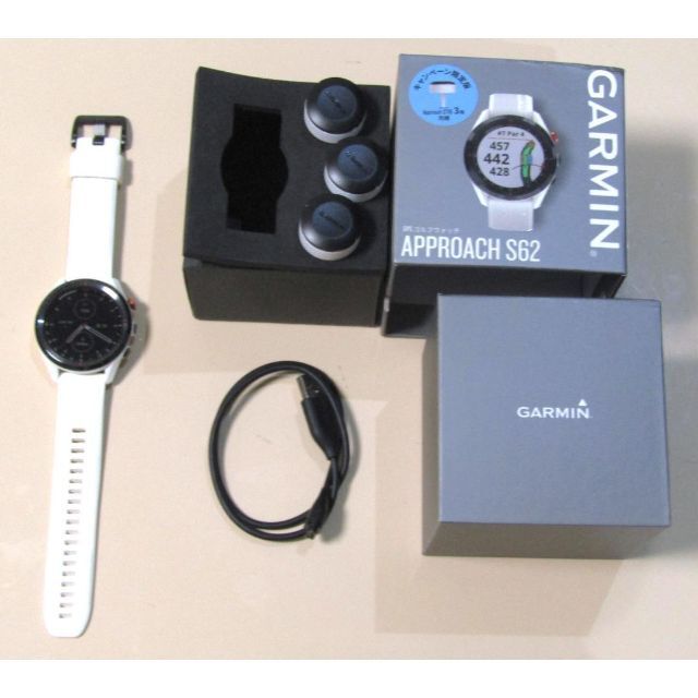 GARMIN - 中古 ガーミン アプローチ S62 ホワイト CT10×3個の通販 by クマちゃんs shop｜ガーミンならラクマ