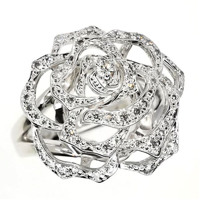 ラザール ダイヤモンド ダイヤモンド リング シルエット オブ ローズ レディースのアクセサリー(リング(指輪))の商品写真