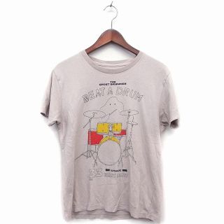 グラニフ(Graniph)のグラニフ graniph Tシャツ カットソー 半袖 丸首 英字 ドラム(Tシャツ/カットソー(半袖/袖なし))