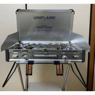 ユニフレーム(UNIFLAME)のユニフレーム　ツインバーナー（純正スタンド付）(ストーブ/コンロ)