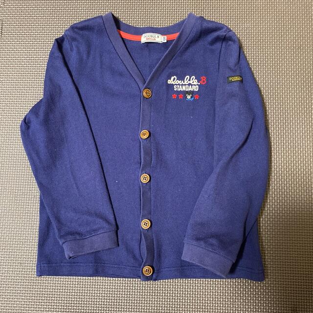 DOUBLE.B(ダブルビー)のDOUBLE.B カーディガン キッズ/ベビー/マタニティのキッズ服男の子用(90cm~)(カーディガン)の商品写真