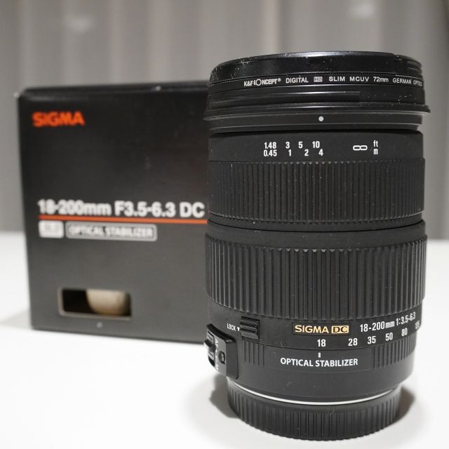 ❤️近遠対応の手振れ補正内蔵神レンズ❤️シグマ 18-200mm キャノン用❤️