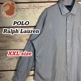ラルフローレン(Ralph Lauren)のラルフローレン コットンシャツ ギンガムチェック オーバーサイズ 2XL(シャツ)