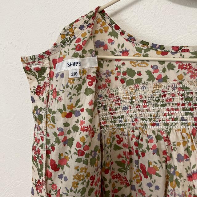 SHIPS(シップス)の美品⭐︎シップス　花柄ブラウス　110 キッズ/ベビー/マタニティのキッズ服女の子用(90cm~)(ブラウス)の商品写真