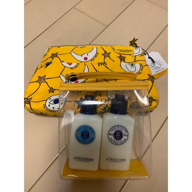 L'OCCITANE(ロクシタン)のロクシタン　ポーチ　中身も新品 コスメ/美容のスキンケア/基礎化粧品(乳液/ミルク)の商品写真