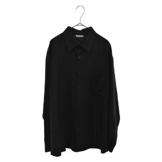 オーラリー(AURALEE)のAURALEE オーラリー 20AW SUPER LIGHT WOOL SHIRTS スーパー ライト ウール 長袖シャツ カラーシャツ ブラック A20AS01OS(シャツ)