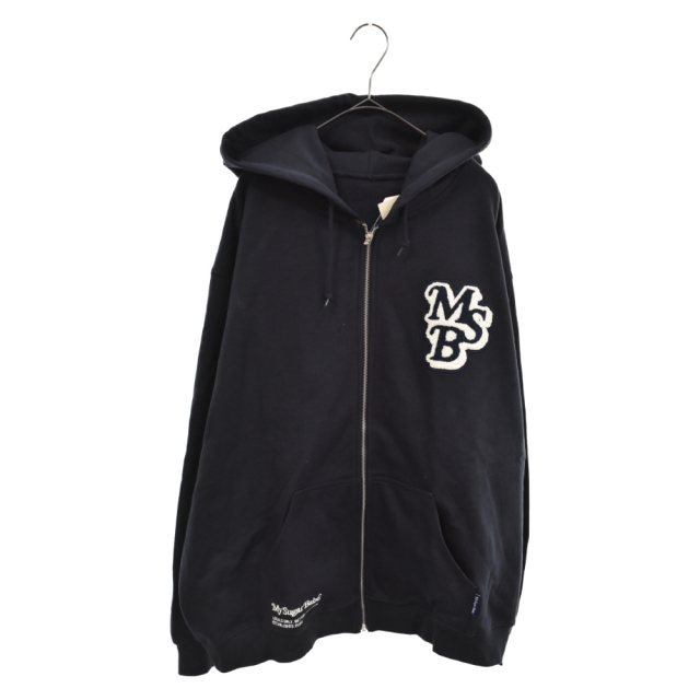 MSB エムエスビー wappen logo zip hoodie ワッペンロゴジップパーカー ネイビー MS1239