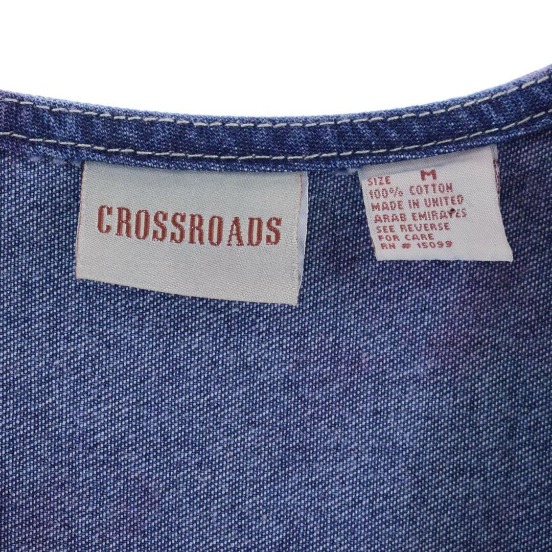 古着 CROSSROADS デニム ジャンパースカート レディースM /eaa288536 レディースのワンピース(その他)の商品写真